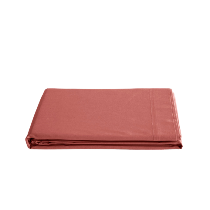 Drap Plat en Percale de Coton MANOIR - Vent du sud | Impression lin
