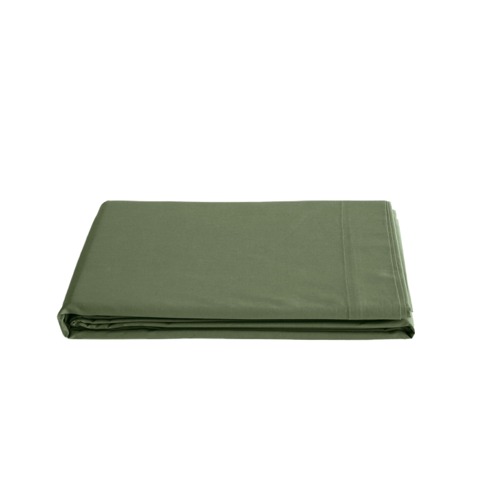 Drap Plat en Percale de Coton MANOIR - Vent du sud | Impression lin