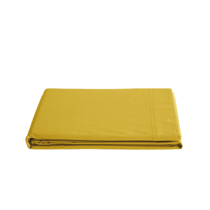 Drap Plat en Percale de Coton MANOIR - Vent du sud | Impression lin
