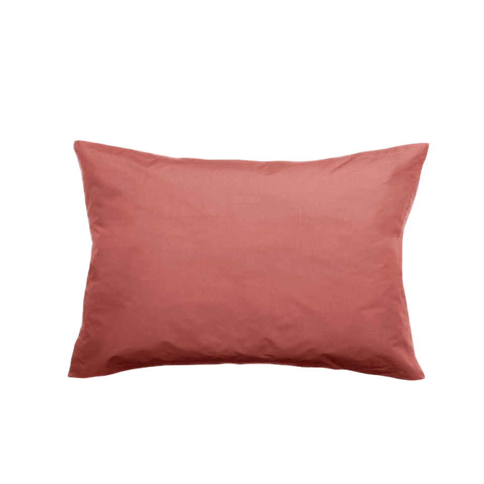 Taies d'Oreiller MANOIR en Percale de Coton Couleur:Pêche Dimensions:50 x 70 Vent du Sud