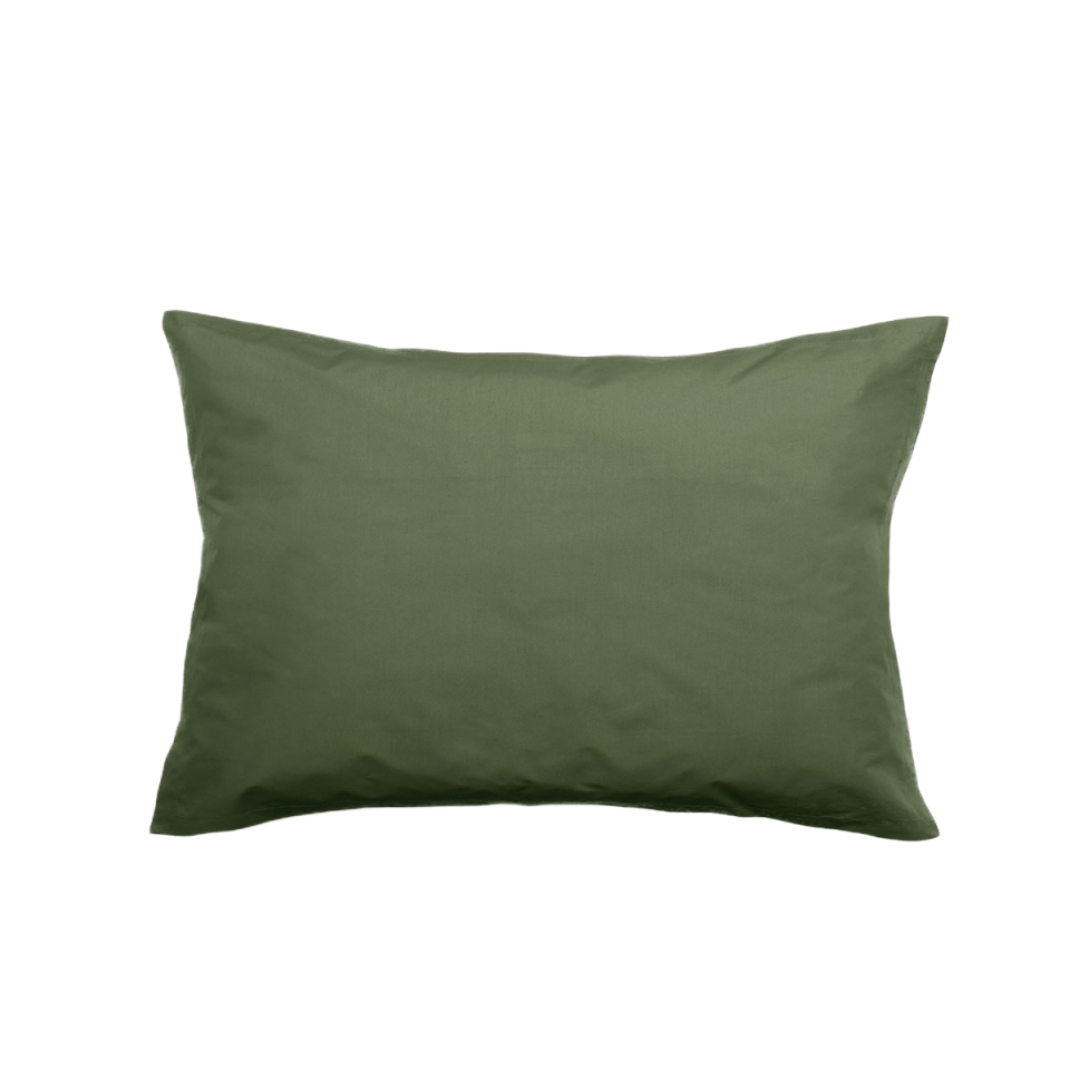 Taies d'Oreiller MANOIR en Percale de Coton Couleur:Mousse Dimensions:50 x 70 Vent du Sud