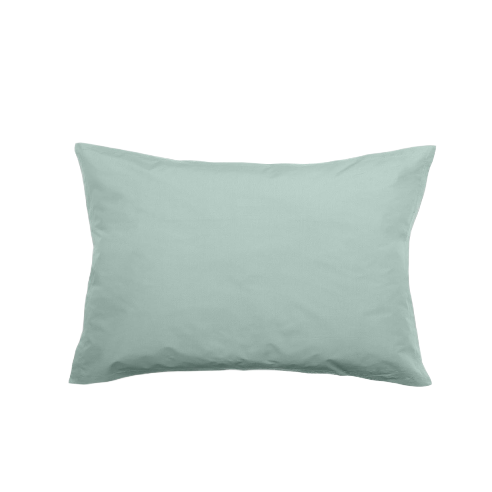 Taies d'Oreiller MANOIR en Percale de Coton Couleur:Lichen Dimensions:50 x 70 Vent du Sud
