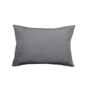 Taies d'Oreiller MANOIR en Percale de Coton Couleur:Ardoise Dimensions:50 x 70 Matière:Percale de Coton Vent du Sud