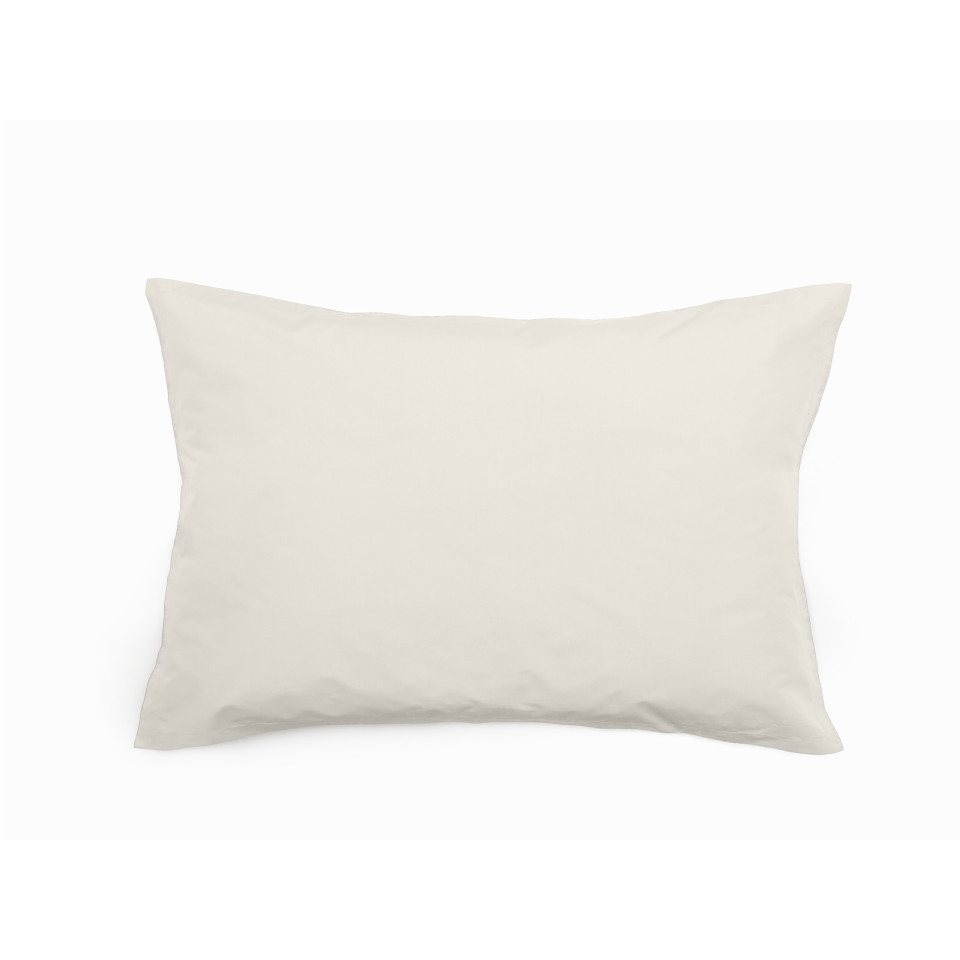 Taies d'Oreiller MANOIR en Percale de Coton Couleur:Ivoire Dimensions:50 x 70 Matière:Percale de Coton Vent du Sud