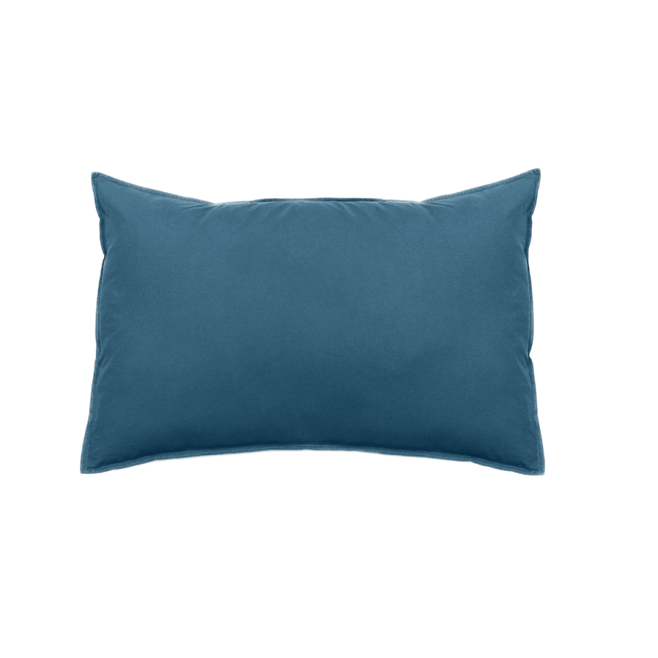 Taies d'Oreiller et Traversin PALACE en Coton Lavé Couleur:Marine Dimensions:65 x 65 Vent du Sud