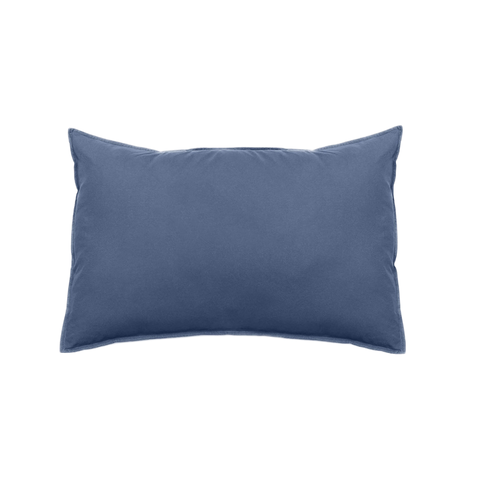 Taies d'Oreiller et Traversin PALACE en Coton Lavé Couleur:Indigo Dimensions:65 x 65 Vent du Sud