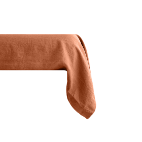 Taies d'Oreiller et Traversin PALACE en Coton Lavé Couleur:Terre Cuite Dimensions:43 x 195 Vent du Sud