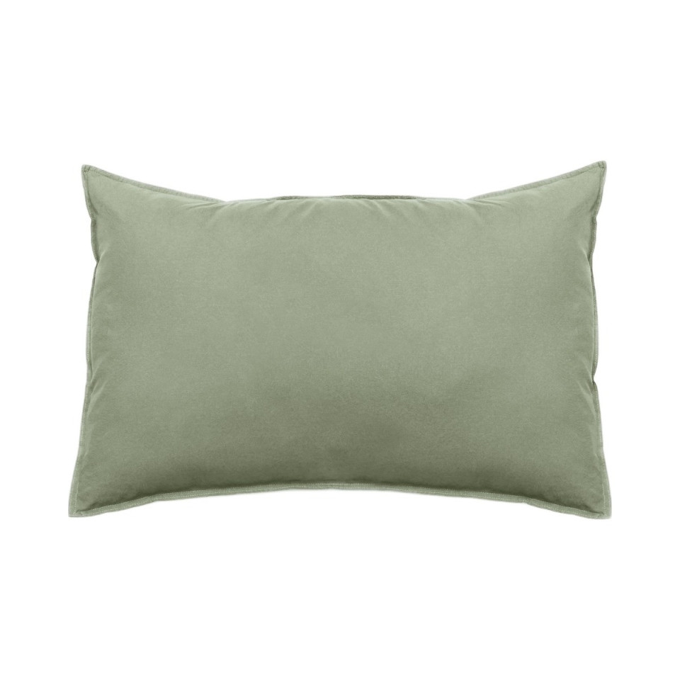 Taies d'Oreiller et Traversin PALACE en Coton Lavé  Vent du Sud