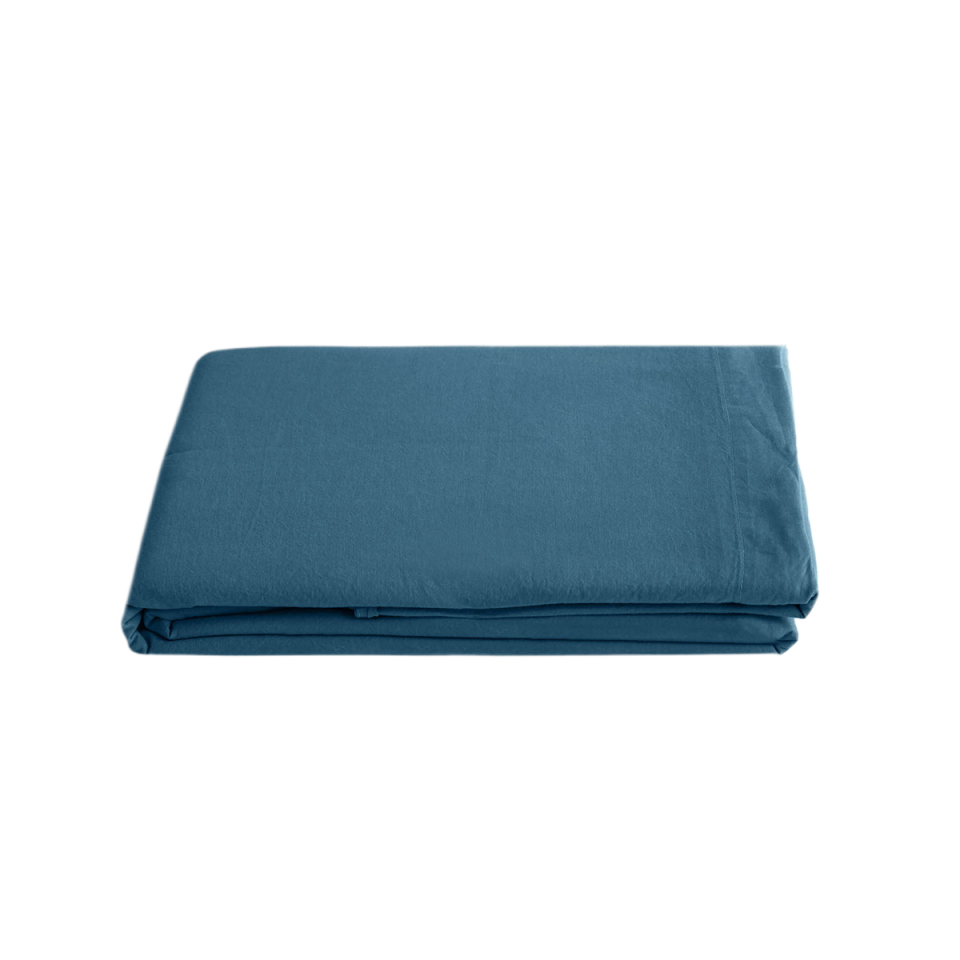 Drap Plat PALACE en Coton Lavé  