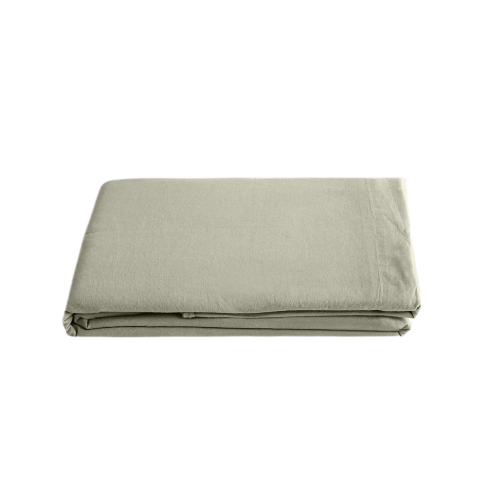 Drap Plat PALACE en Coton Lavé  
