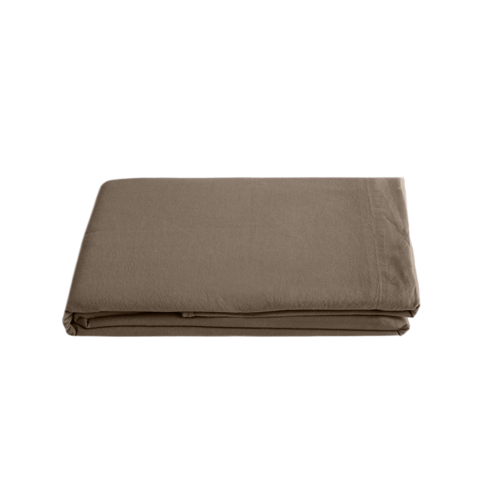 Drap Plat PALACE en Coton Lavé  