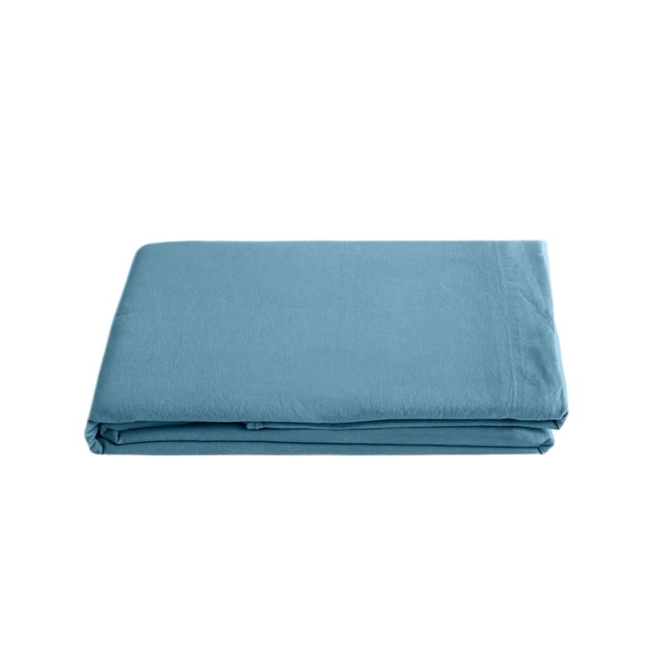 Drap Plat PALACE en Coton Lavé  