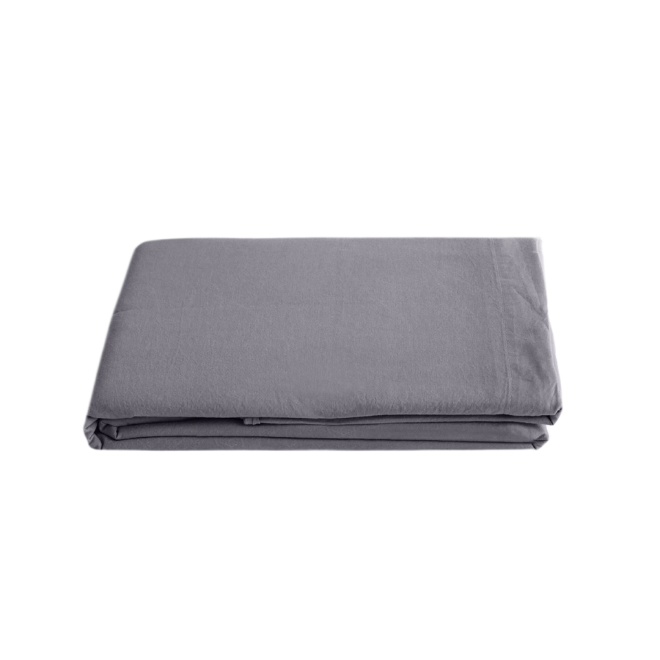 Drap Plat PALACE en Coton Lavé  