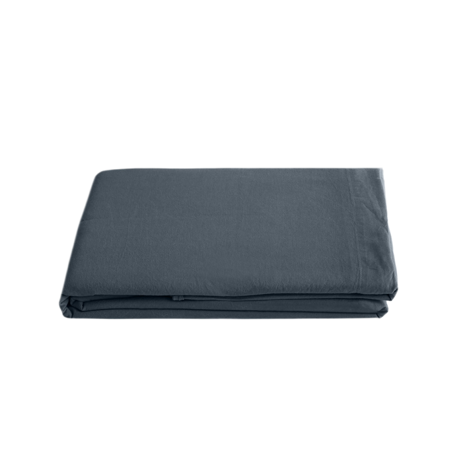 Drap Plat PALACE en Coton Lavé  