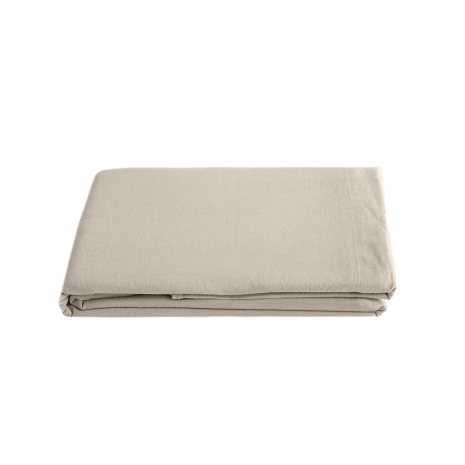Drap Plat PALACE en Coton Lavé  