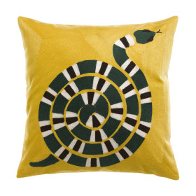 Coussin Coton Brodé YOKA  