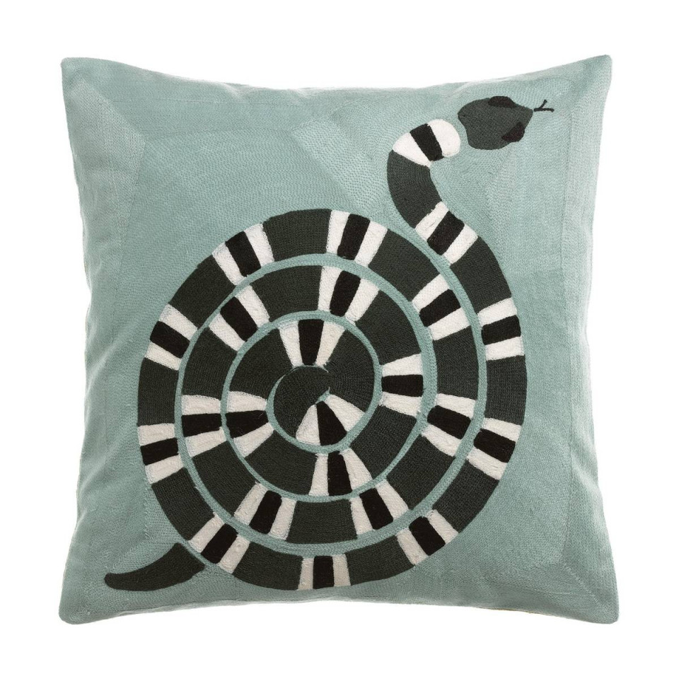 Coussin Coton Brodé YOKA  