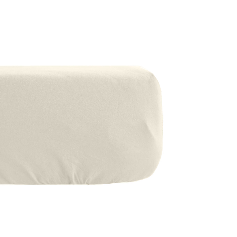 Drap Housse PALACE en Coton Lavé  