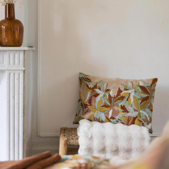 Coussin Coton Brodé ALINA