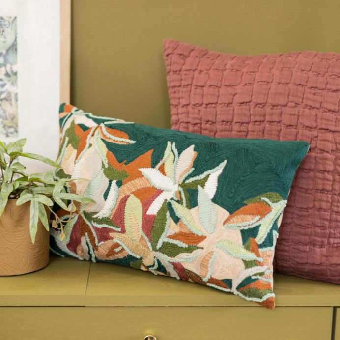 Coussin Coton Brodé ALINA