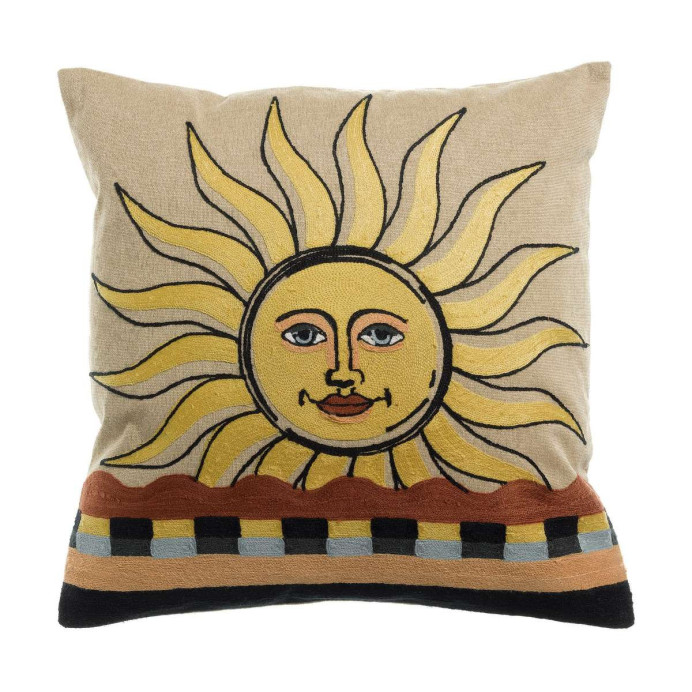 Coussin Coton Brodé ADRIA