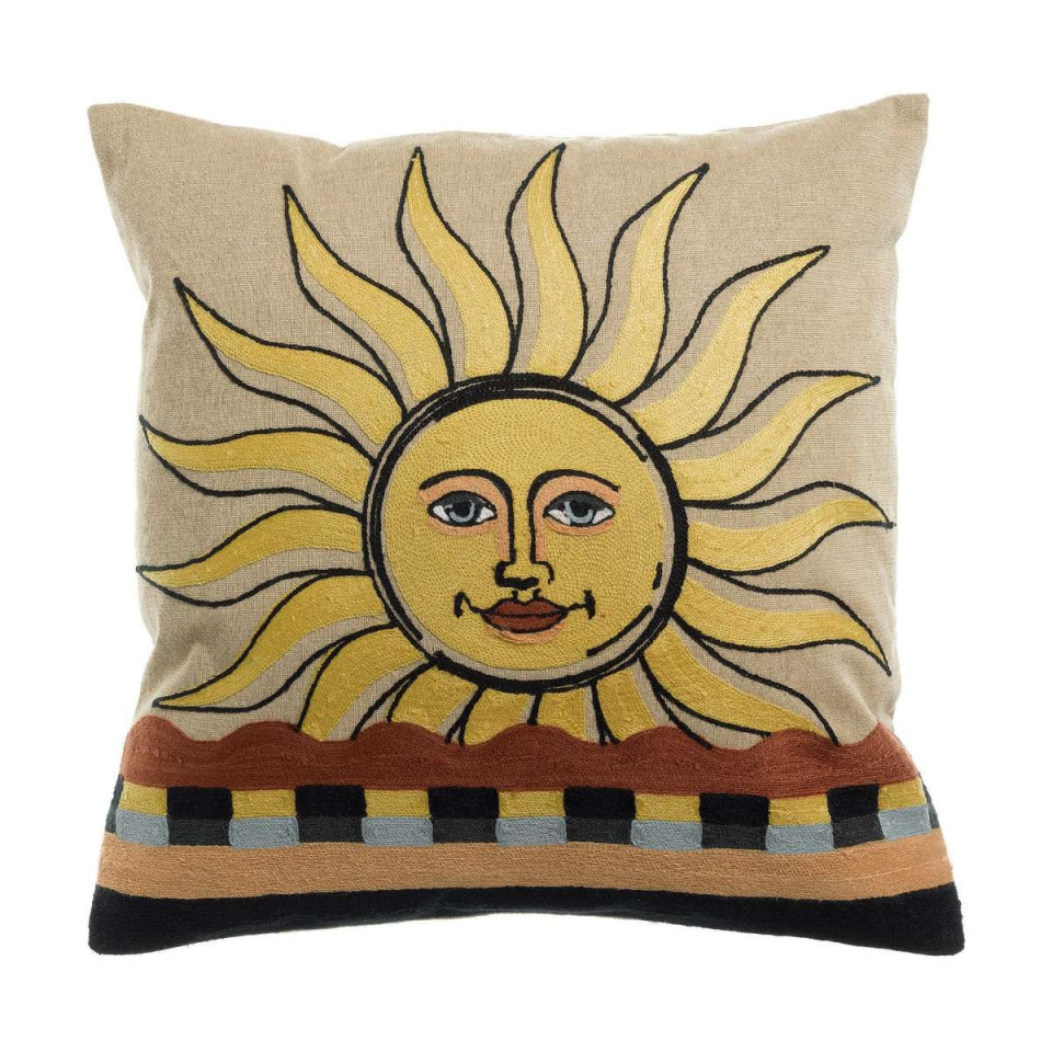 Coussin Coton Brodé ADRIA  