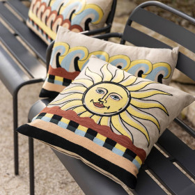 Coussin Coton Brodé ADRIA  