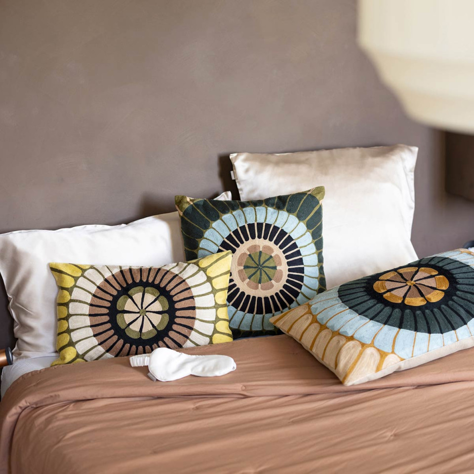 Coussin Coton Brodé ZENO  