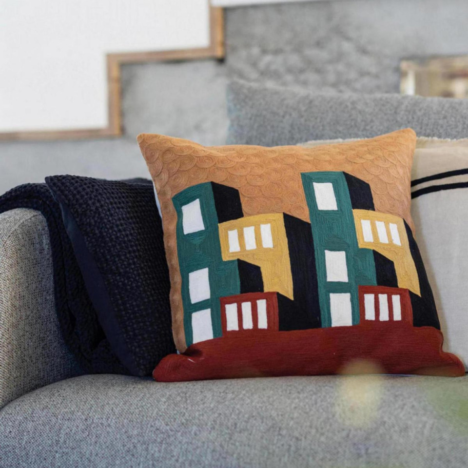 Coussin Coton Brodé SURI  