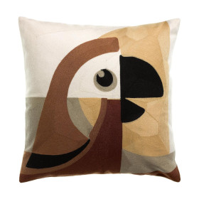 Coussin Coton Brodé LORO  