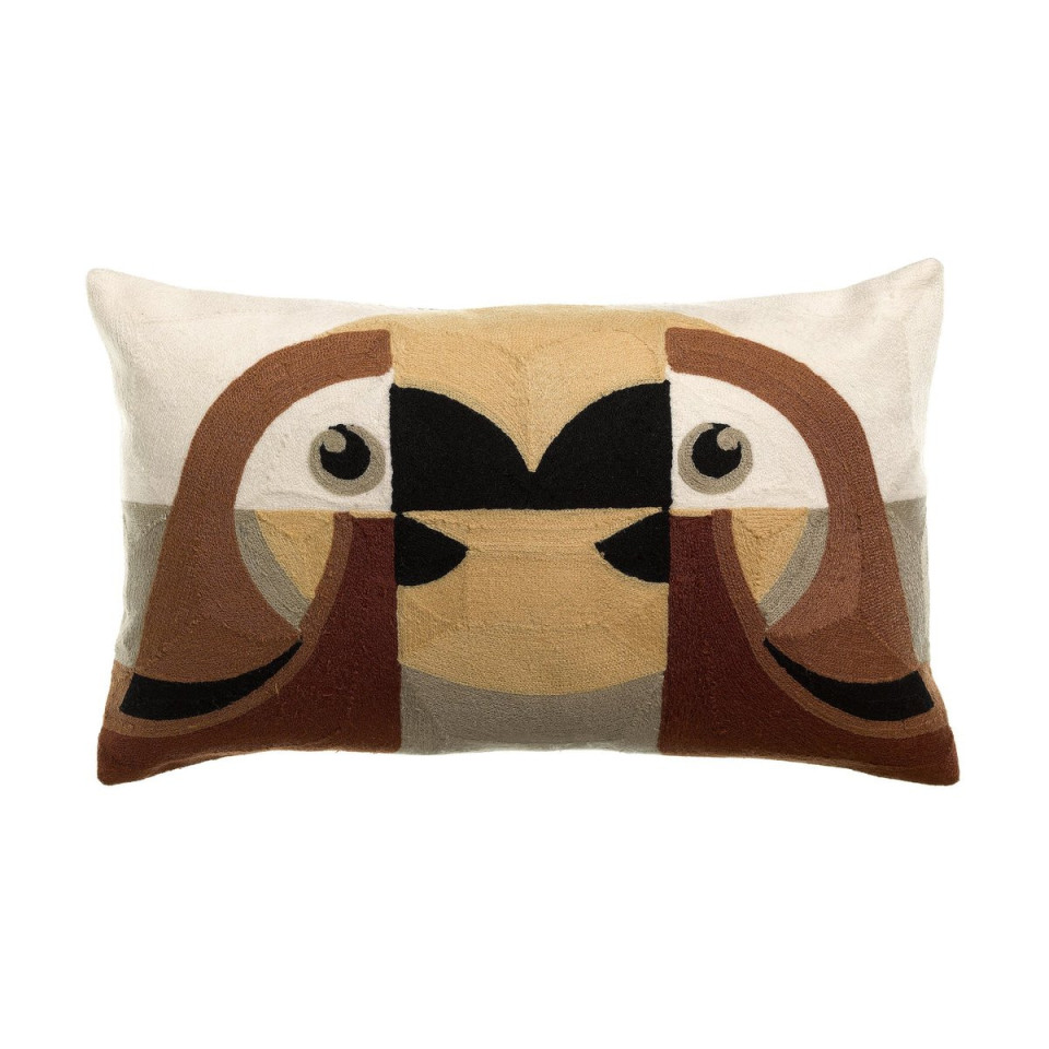 Coussin Coton Brodé LORO  