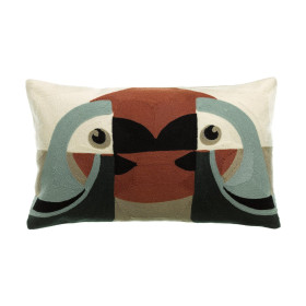 Coussin Coton Brodé LORO  