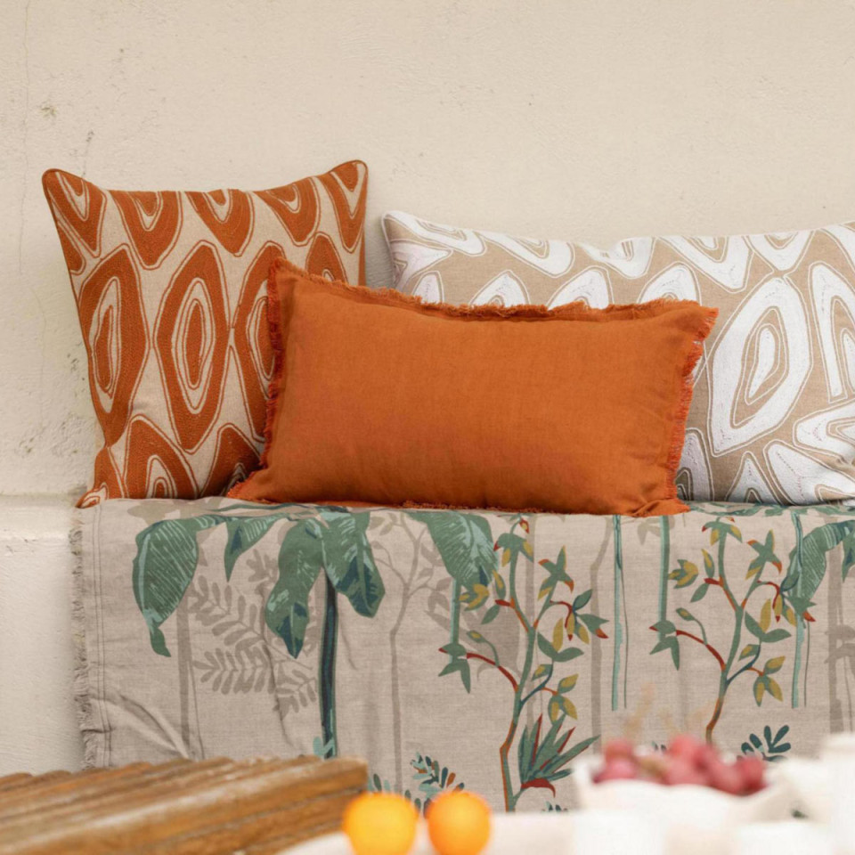 Coussin Coton Brodé LEYA  