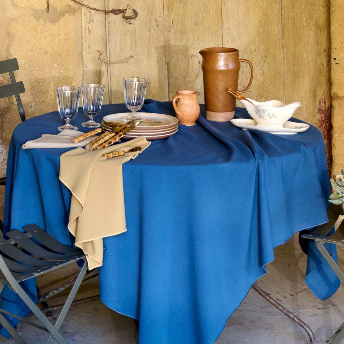 Vent du Sud Nappe de Table HONO en Coton Teint Lavé