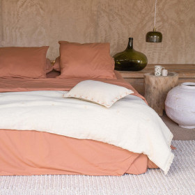 Housse de Couette 100% Coton Lavé PALACE Forme Bouteille