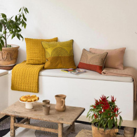 Coussin Coton Brodé ETNA  