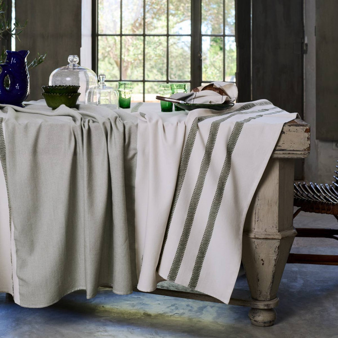 Nappe de Table en Coton avec Rayures Aksel