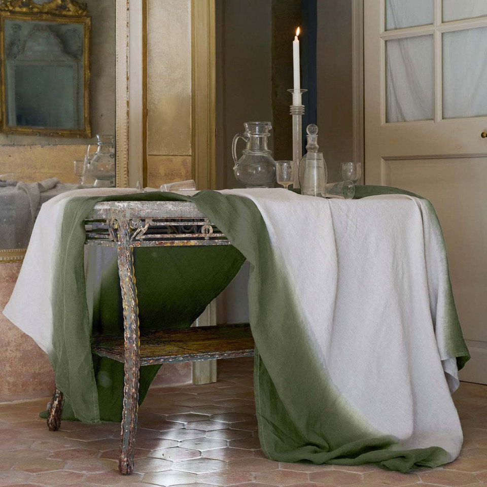 Nappe DEEPALI Tie and Dye en Lin lavé
