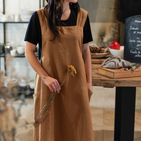 Tablier Japonais Lin Lavé MELODIE