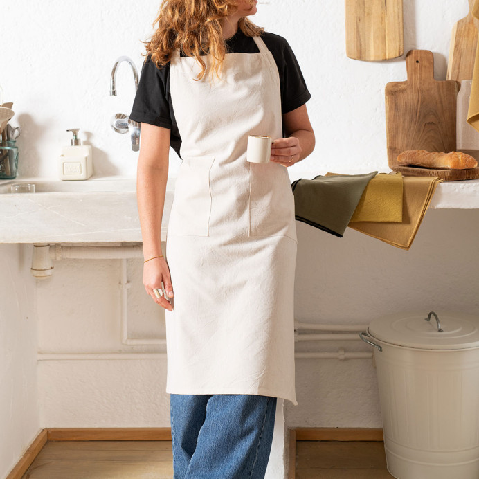 Tablier Japonais Coton Lavé HONO