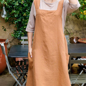 Tablier Japonais Lin Lavé MELODIE