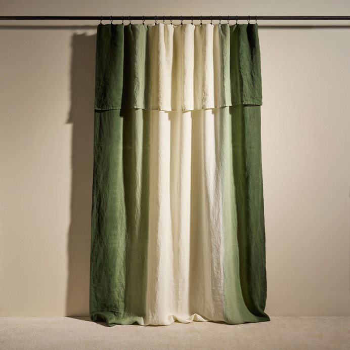 Nappe ou Rideau en Lin DIP DYE