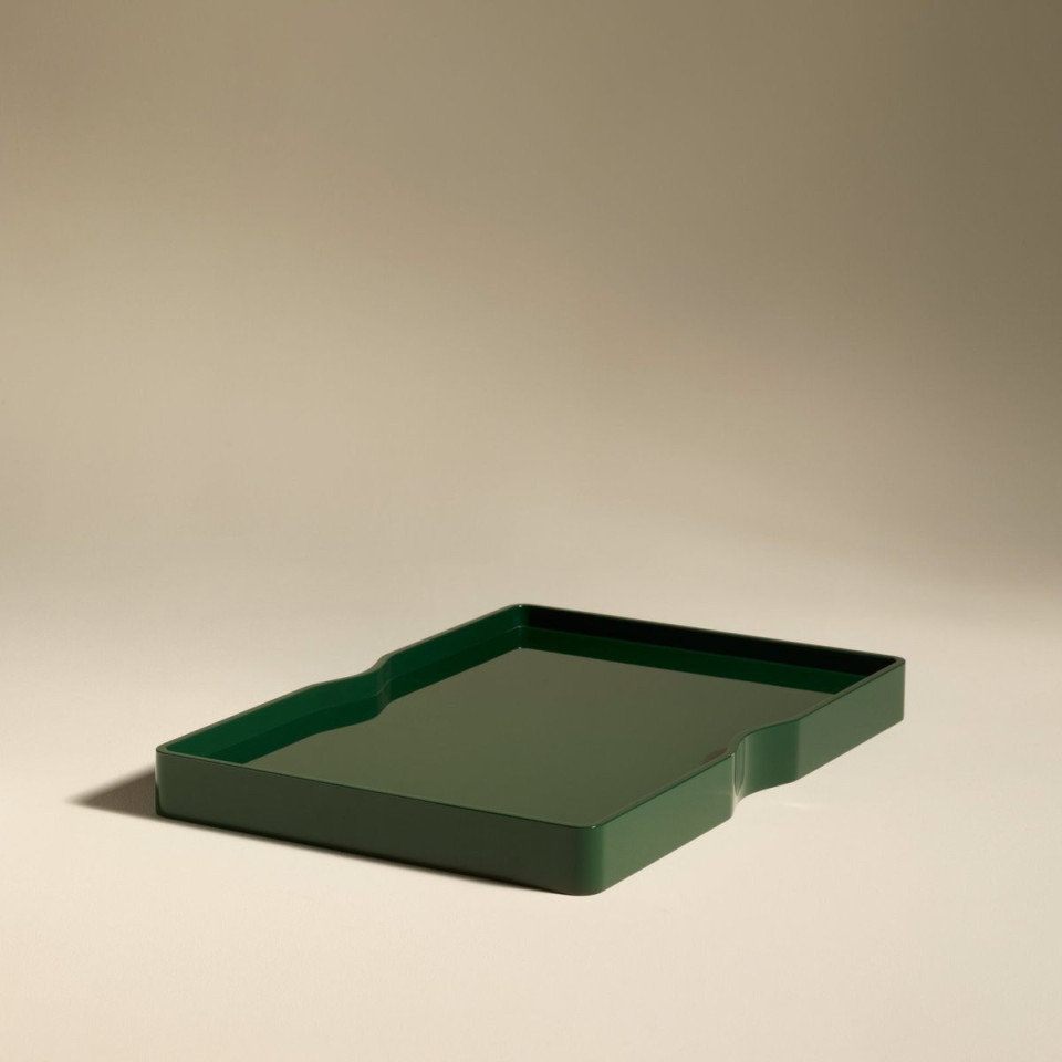 Plateau Vice-Versa Couleur:Foret/Ecru Maison Sarah Lavoine