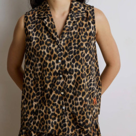 Chemise Sans Manche Léopard MIMI