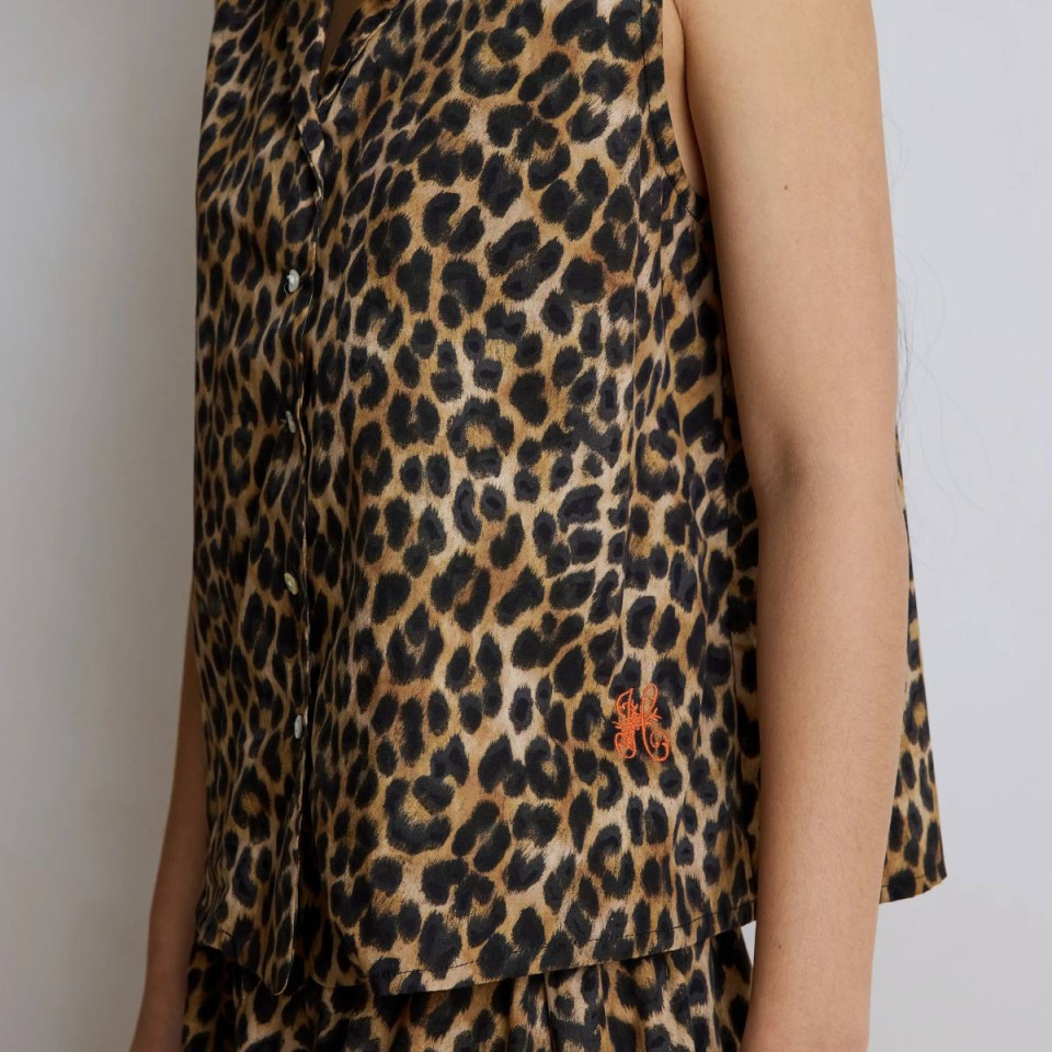 Chemise Sans Manche Léopard MIMI