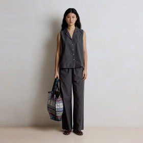 Pantalon Large Uni Taille élastique JIMMY