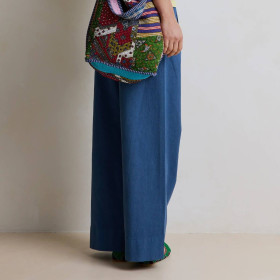 Pantalon Large Uni Taille élastique JIMMY