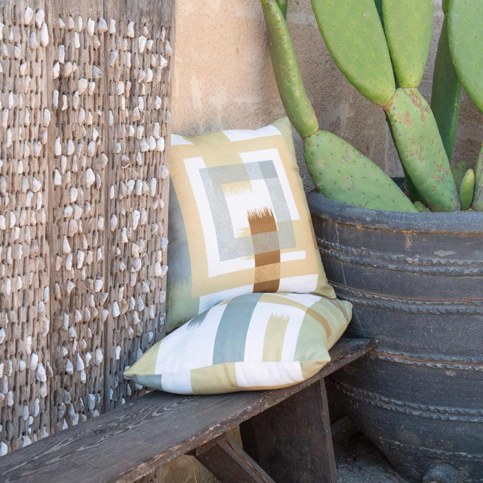 Vent du Sud Housse de Coussin ATHOS en Coton