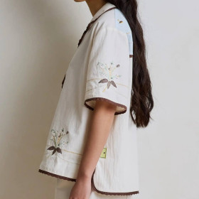 Chemise Manche Courte Brodée CAPRI