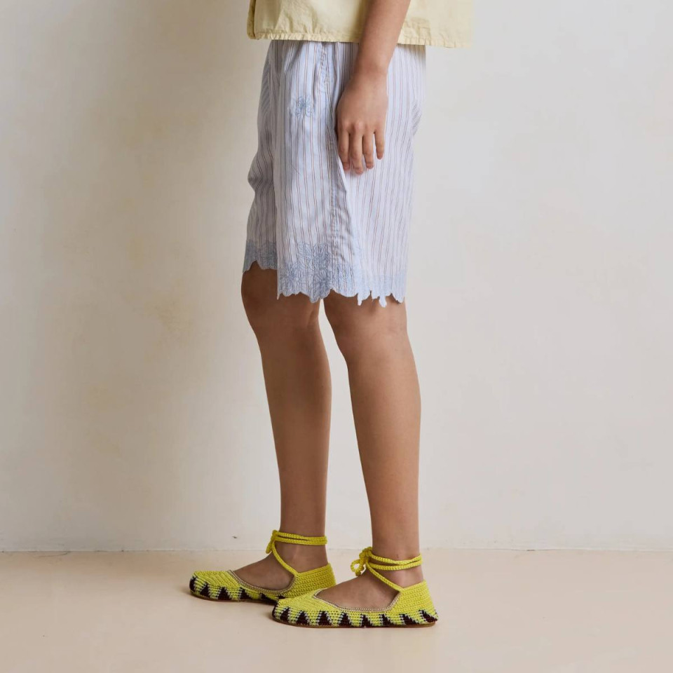 Bermuda Taille Elastique Brodé DOMITILLE